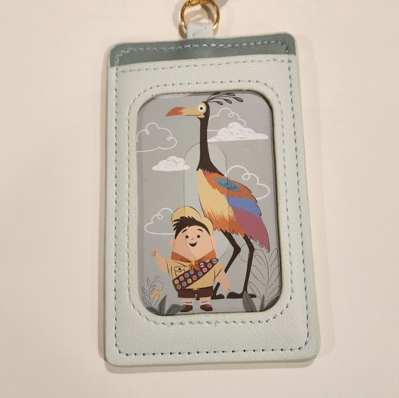 Loungefly Disney Pixar UP Carl Russel Kevin Retractable Lanyard ID Holder - Picture 8 of 11
